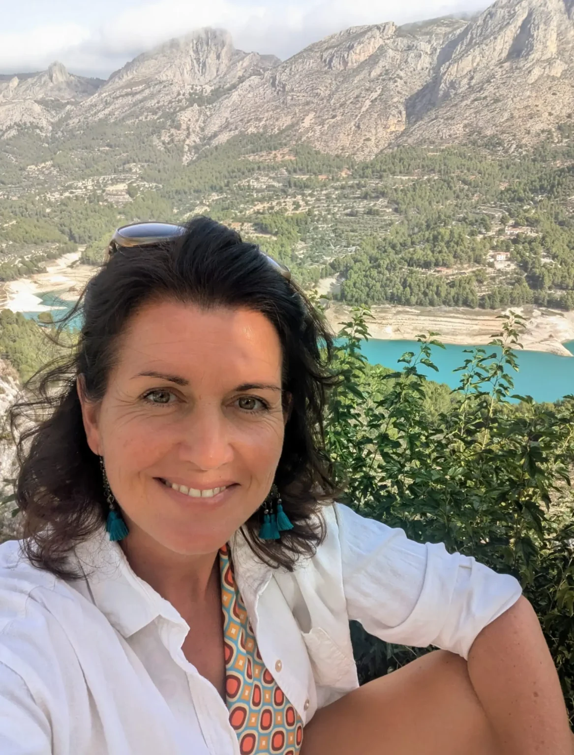 Claudia Menira Bollow auf Bergwanderung