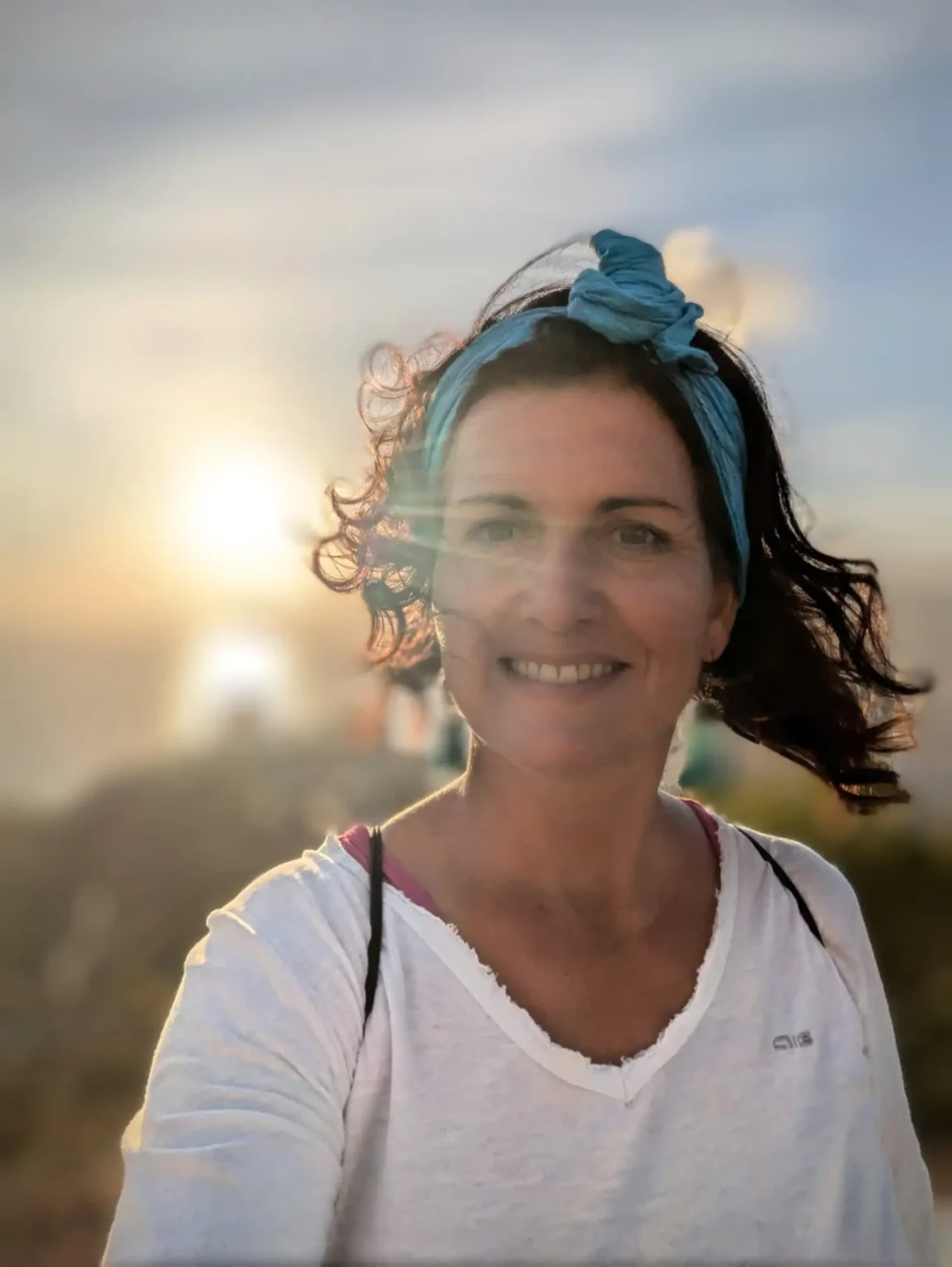 Claudia Menira Bollow auf Wanderung